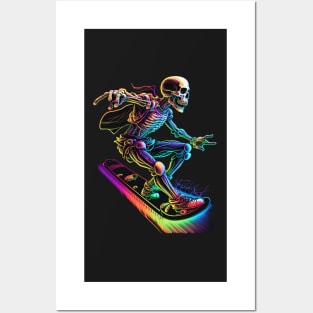 Skeleton Surfer Posters and Art